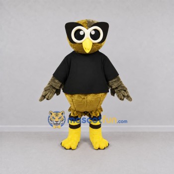 Custom Brown Owl Mascot Costume Adult Full Body Suit for School Events Custom Brown Owl Mascot Costume Adult Full Body Suit for School Events