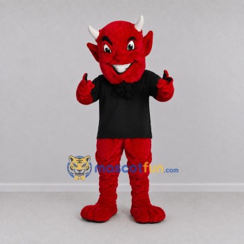 Custom Red Devil Mascot Costume Adult Full Body Suit for Halloween Events Custom Red Devil Mascot Costume Adult Full Body Suit for Halloween Events
