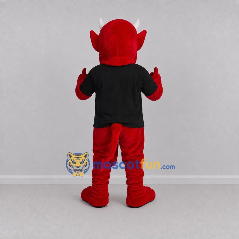 Custom Red Devil Mascot Costume Adult Full Body Suit for Halloween Events Custom Red Devil Mascot Costume Adult Full Body Suit for Halloween Events