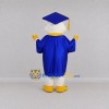 Custom White Graduation Owl Mascot Costume Adult Full Body Suit for Graduation Events Custom White Graduation Owl Mascot Costume Adult Full Body Suit for Graduation Events
