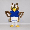 Custom Brown Owl Mascot Costume Adult Full Body Suit for School Events Custom Brown Owl Mascot Costume Adult Full Body Suit for School Events