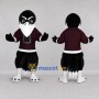 Custom Black and White Bird Mascot Costume Adult Full Body Suit for School Events