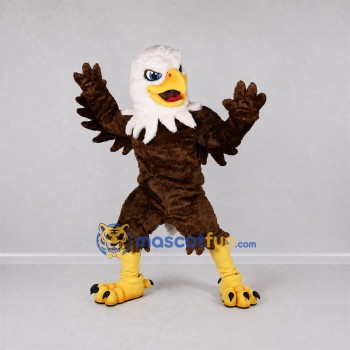 Custom Brown and White Bald Eagle Mascot Costume Adult Full Body Suit for Sports Events Custom Brown and White Bald Eagle Mascot Costume Adult Full Body Suit for Sports Events