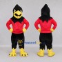 Custom Black Bird Mascot Costume Adult Full Body Suit for Sports Events
