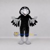 Custom Black and Gray Bird Mascot Costume Adult Full Body Suit for School Events Custom Black and Gray Bird Mascot Costume Adult Full Body Suit for School Events
