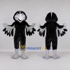 Custom Black and Gray Bird Mascot Costume Adult Full Body Suit for School Events Custom Black and Gray Bird Mascot Costume Adult Full Body Suit for School Events
