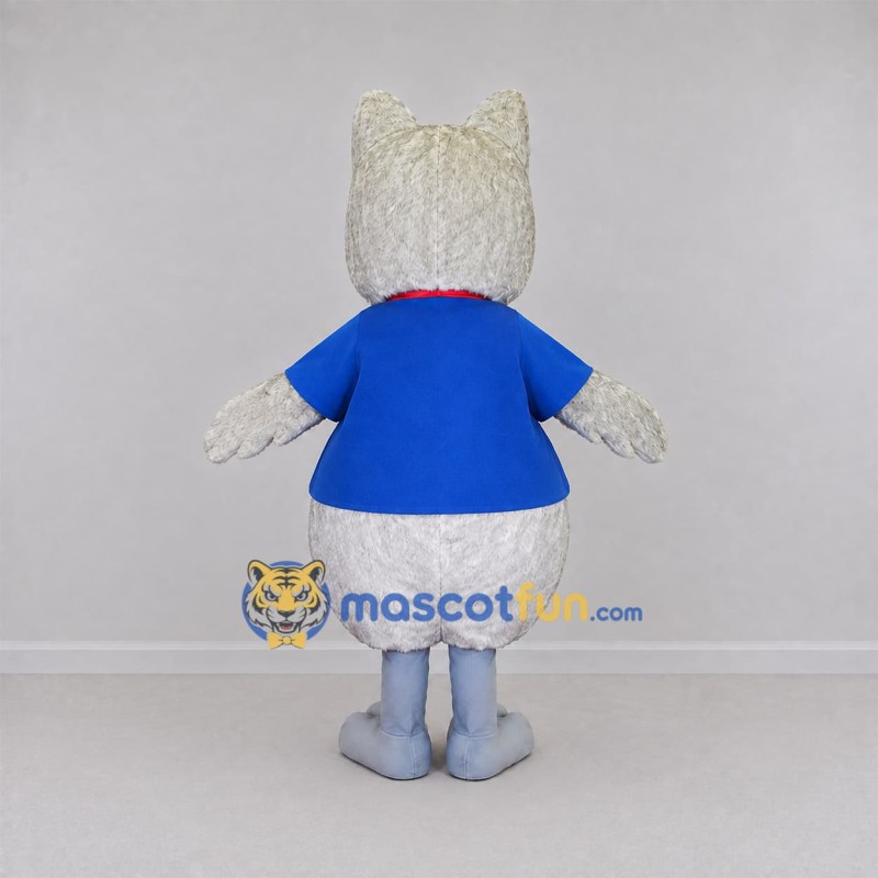 Custom Gray Owl Mascot Costume Adult Full Body Suit for School Events Custom Gray Owl Mascot Costume Adult Full Body Suit for School Events