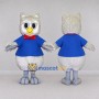 Custom Gray Owl Mascot Costume Adult Full Body Suit for School Events