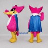 Custom Pink Superhero Bird Mascot Costume Adult Full Body Suit for Themed Parties Custom Pink Superhero Bird Mascot Costume Adult Full Body Suit for Themed Parties