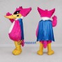 Custom Pink Superhero Bird Mascot Costume Adult Full Body Suit for Themed Parties