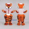 Custom Orange and Black Baseball Tiger Mascot Costume Adult Full Body Suit for Baseball Games Custom Orange and Black Baseball Tiger Mascot Costume Adult Full Body Suit for Baseball Games