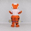 Custom Orange and Black Baseball Tiger Mascot Costume Adult Full Body Suit for Baseball Games Custom Orange and Black Baseball Tiger Mascot Costume Adult Full Body Suit for Baseball Games