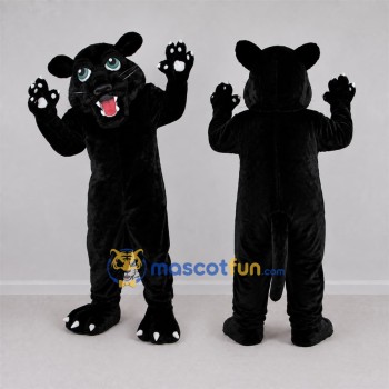 Custom Black Panther Mascot Costume Adult Full Body Suit for Sports Events