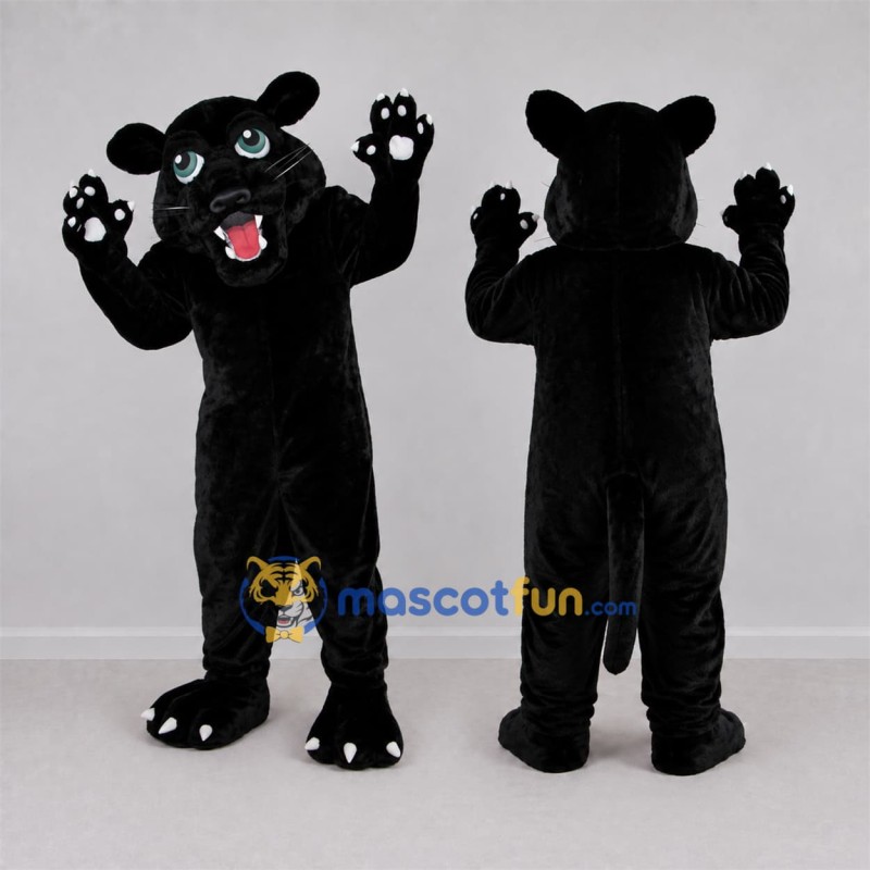 Custom Black Panther Mascot Costume Adult Full Body Suit for Sports Events Custom Black Panther Mascot Costume Adult Full Body Suit for Sports Events