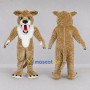 Custom Tan Saber-Toothed Cat Mascot Costume Adult Full Body Suit for Prehistoric Events