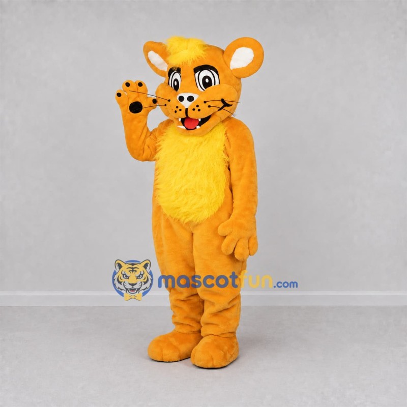 Custom Orange and Yellow Cat Mascot Costume Adult Full Body Suit for Birthday Parties Custom Orange and Yellow Cat Mascot Costume Adult Full Body Suit for Birthday Parties