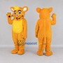 Custom Orange and Yellow Cat Mascot Costume Adult Full Body Suit for Birthday Parties