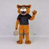 Custom Tan Wildcat Mascot Costume Adult Full Body Suit for Sports Events Custom Tan Wildcat Mascot Costume Adult Full Body Suit for Sports Events