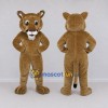 Custom Brown Cougar Mascot Costume Adult Full Body Suit for School Events Custom Brown Cougar Mascot Costume Adult Full Body Suit for School Events