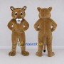 Custom Brown Cougar Mascot Costume Adult Full Body Suit for School Events