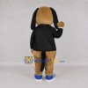 Custom Brown Tuxedo Dog Mascot Costume Adult Full Body Suit for Welcome Events