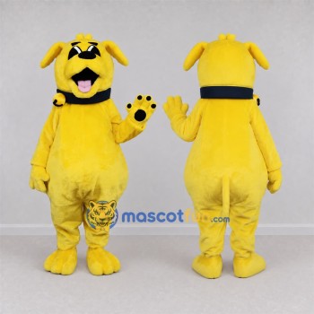 Custom Yellow Dog Mascot Costume Adult Full Body Suit for Birthday Parties