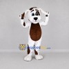 Custom White and Brown Dog Mascot Costume Adult Full Body Suit for Pet Adoption Events Custom White and Brown Dog Mascot Costume Adult Full Body Suit for Pet Adoption Events