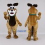 Custom Brown Dog Mascot Costume Adult Full Body Suit for School Events