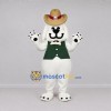 Custom White Cowboy Dog Mascot Costume Adult Full Body Suit for Western Themed Events Custom White Cowboy Dog Mascot Costume Adult Full Body Suit for Western Themed Events
