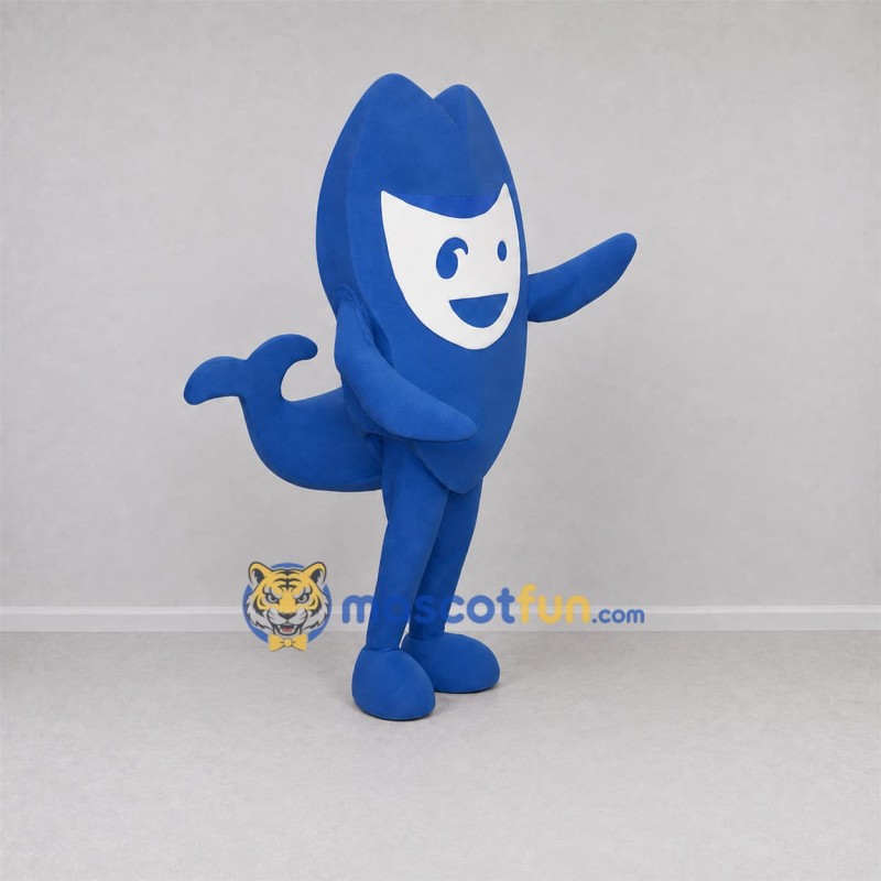 Custom Blue Fantasy Character Mascot Costume Adult Full Body Suit for Promotional Events