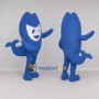 Custom Blue Fantasy Character Mascot Costume Adult Full Body Suit for Promotional Events
