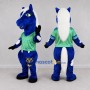 Custom Blue and White Horse Mascot Costume Adult Full Body Suit for Sports Events