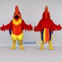 Custom Red and Yellow Rooster Mascot Costume Adult Full Body Suit for Farm Events