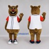 Custom Brown Rodent Mascot Costume Adult Full Body Suit for Sports Events