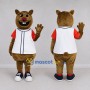 Custom Brown Rodent Mascot Costume Adult Full Body Suit for Sports Events