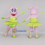 Custom Pink Ballerina Pig Mascot Costume Adult Full Body Suit for Dance Events
