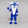 Custom Blue and White Ram Mascot Costume Adult Full Body Suit for Sports Events Custom Blue and White Ram Mascot Costume Adult Full Body Suit for Sports Events