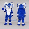 Custom Blue and White Ram Mascot Costume Adult Full Body Suit for Sports Events Custom Blue and White Ram Mascot Costume Adult Full Body Suit for Sports Events