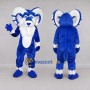 Custom Blue and White Ram Mascot Costume Adult Full Body Suit for Sports Events