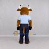 Custom Brown Bull Mascot Costume Adult Full Body Suit for Sports Events