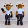 Custom Brown Bull Mascot Costume Adult Full Body Suit for Sports Events