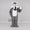 Custom Gray and White Wolf Mascot Costume Adult Full Body Suit for Sports Events Custom Gray and White Wolf Mascot Costume Adult Full Body Suit for Sports Events