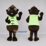 Custom Brown Rodent Mascot Costume Adult Full Body Suit for Water Safety Events