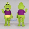 Custom Green and Purple Dinosaur Mascot Costume Adult Full Body Suit for Dinosaur Themed Parties Custom Green and Purple Dinosaur Mascot Costume Adult Full Body Suit for Dinosaur Themed Parties