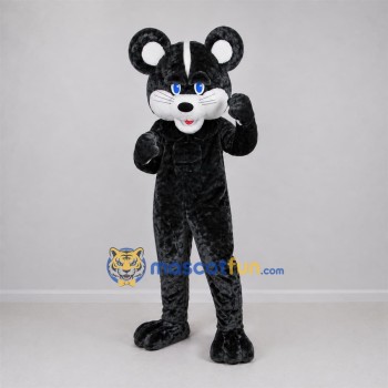 Custom Black and White Mouse Mascot Costume Adult Full Body Suit for School Events Custom Black and White Mouse Mascot Costume Adult Full Body Suit for School Events