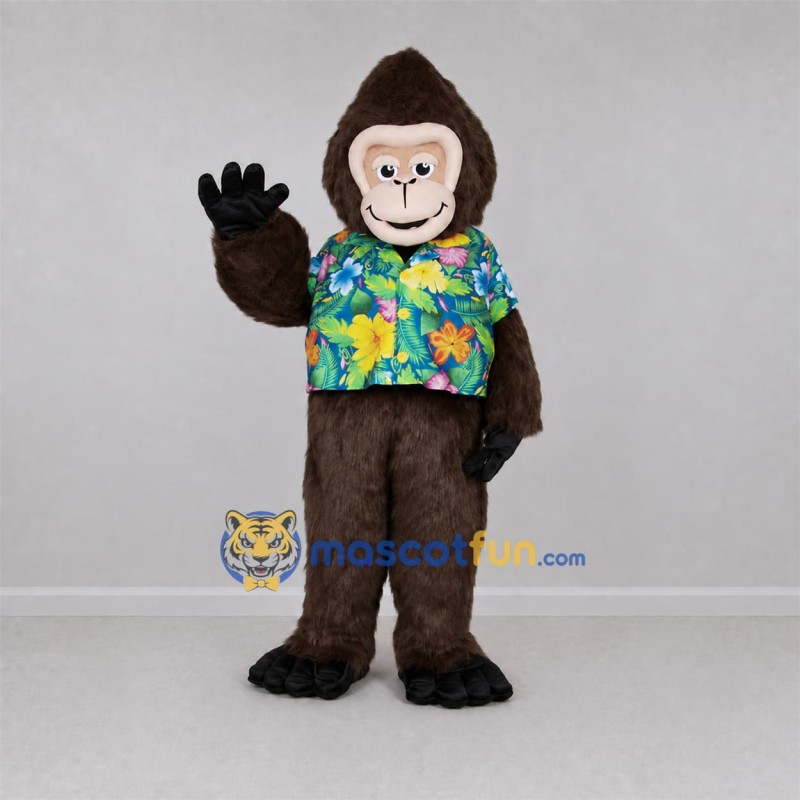 Custom Brown Monkey Mascot Costume Adult Full Body Suit for Tropical Parties Custom Brown Monkey Mascot Costume Adult Full Body Suit for Tropical Parties