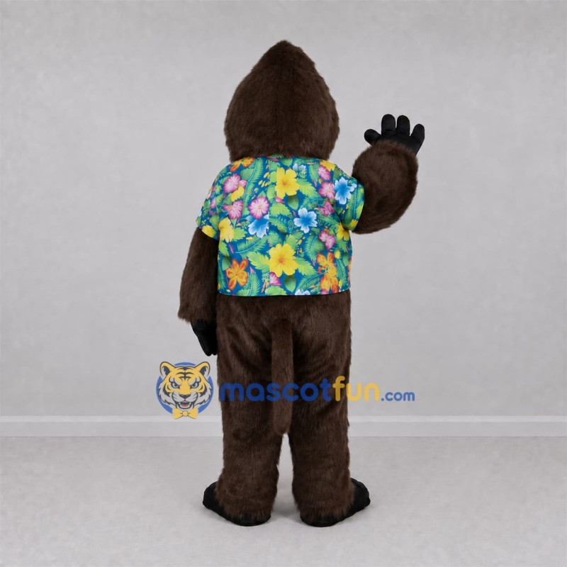 Custom Brown Monkey Mascot Costume Adult Full Body Suit for Tropical Parties Custom Brown Monkey Mascot Costume Adult Full Body Suit for Tropical Parties