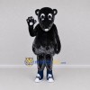 Custom Dark Gray Animal Character Mascot Costume Adult Full Body Suit for School Events Custom Dark Gray Animal Character Mascot Costume Adult Full Body Suit for School Events