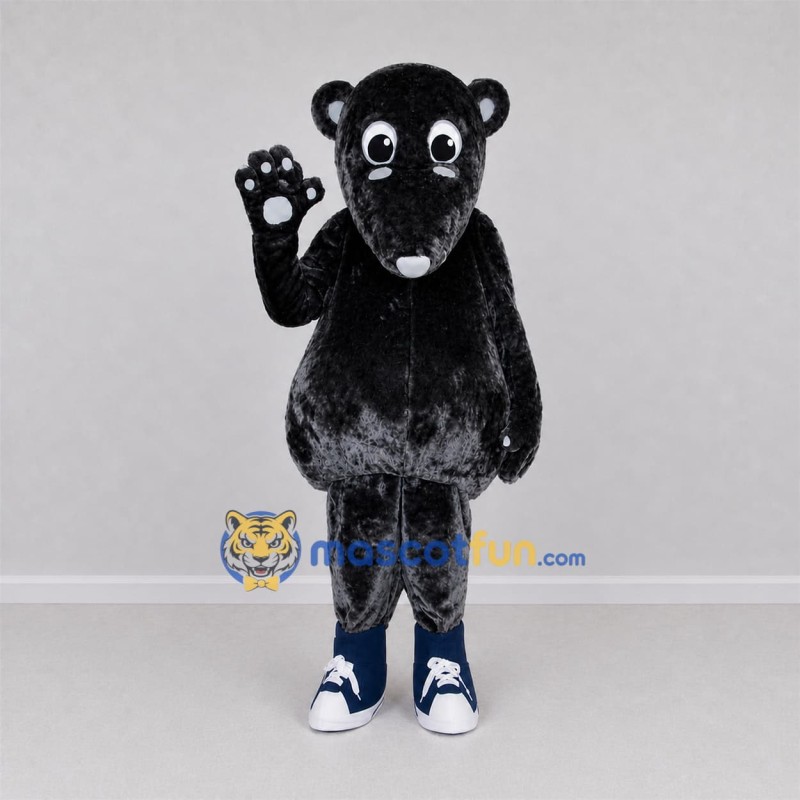Custom Dark Gray Animal Character Mascot Costume Adult Full Body Suit for School Events Custom Dark Gray Animal Character Mascot Costume Adult Full Body Suit for School Events