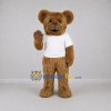 Custom Brown Teddy Bear Mascot Costume Adult Full Body Suit for Birthday Parties